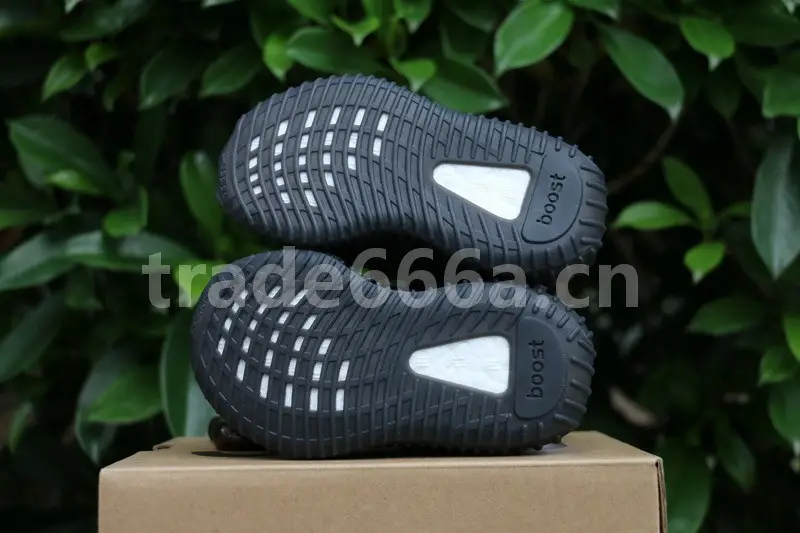 Authentic Yeezy Boost 350 V2 Static Black Kids Shoes 
