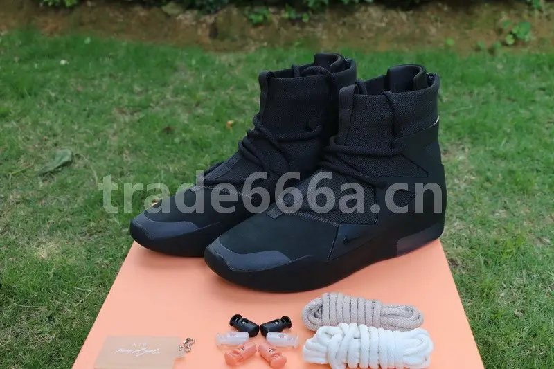 Authentic Nike Air Fear of God 1 “Triple Black” 