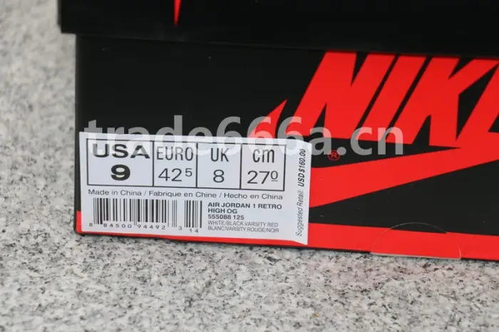 Air Jordan 1 OG High “Black Toe”2016 