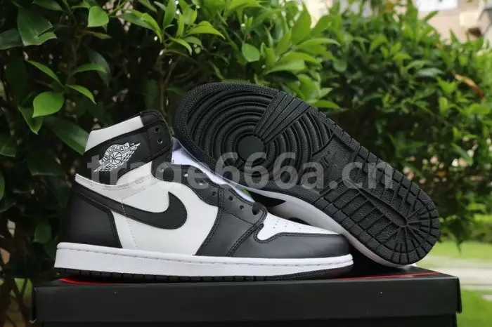 Authentic Air Jordan 1 OG Retro High Black White 