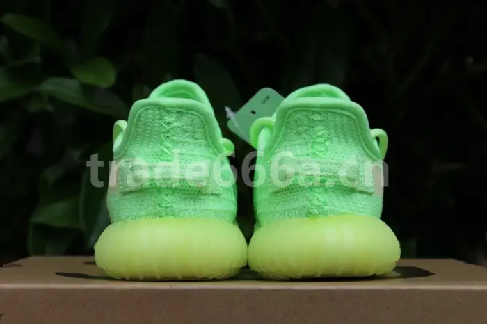 Authentic AD Yeezy 350 Boost V2 “Glow” kids shoes 