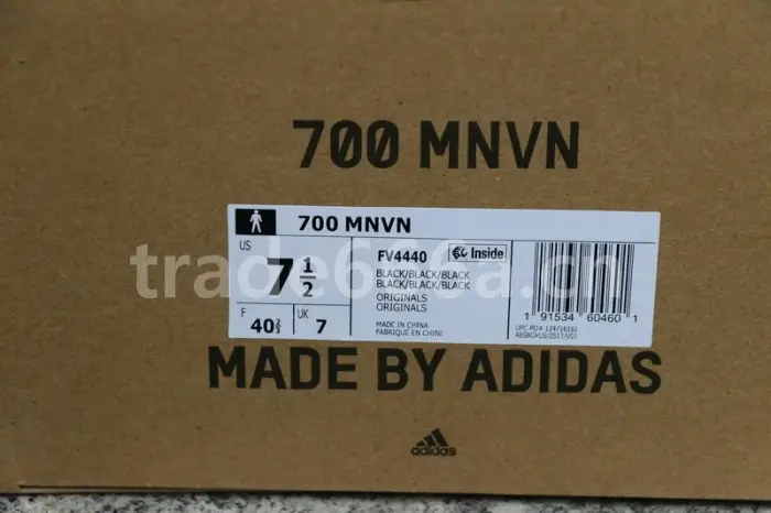 Authentic Yeezy Boost 700 MNVN “Triple Black” 