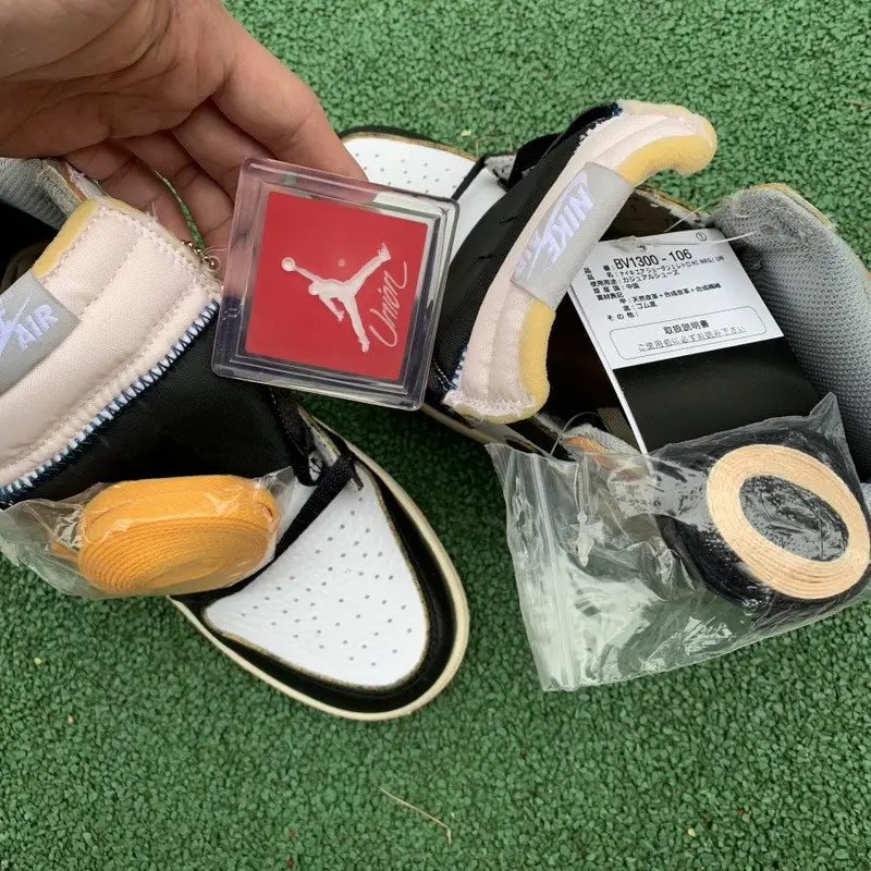Authentic Union x Air Jordan 1 Retro High OG NRG White Red GS 