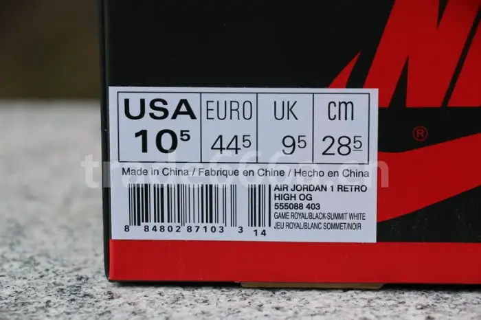 Authentic Air Jordan 1 “Game Royal” 