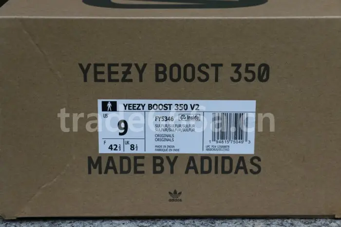 Authentic Yeezy Boost 350 V2 “Sulfur” 