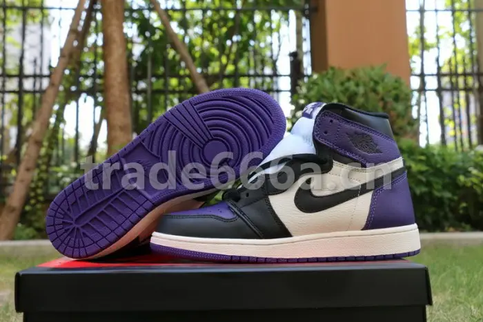 Authentic Air Jordan 1 “Court Purple”GS 