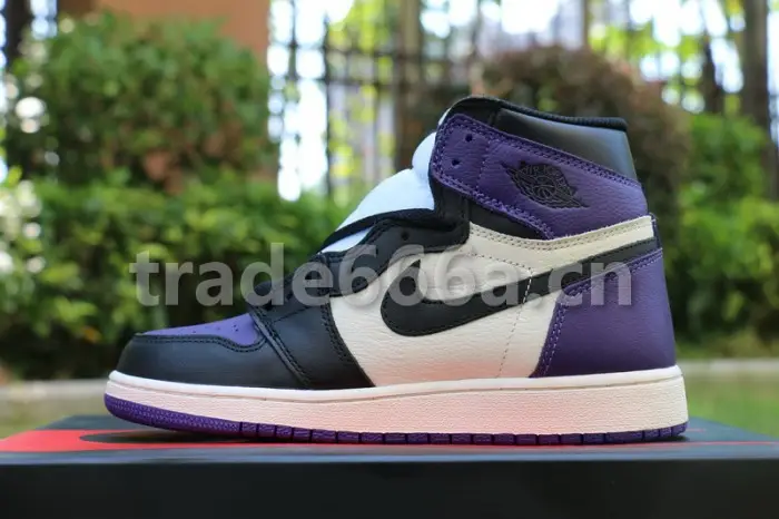 Authentic Air Jordan 1 “Court Purple”GS 