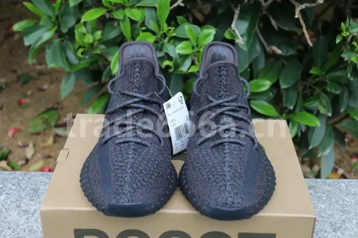 Authentic Yeezy Boost 350 V2 Static Black full-reflective 