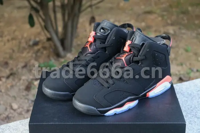 Authentic Air Jordan 6 “Black Infrared” Nike GS BACC1390