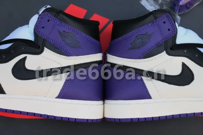 Authentic Air Jordan 1 “Court Purple”GS 