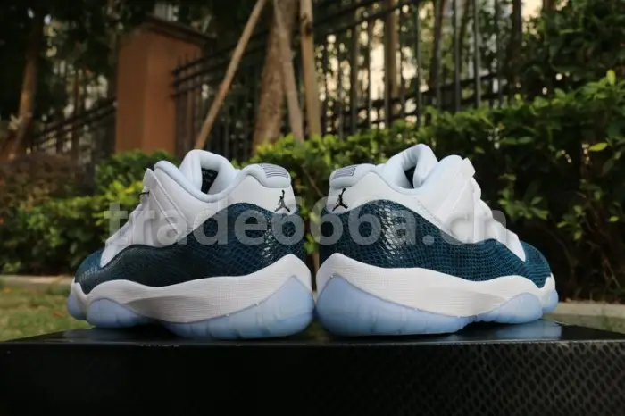 Authentic Air Jordan 11 Low “Navy Blue Snakeskin” 