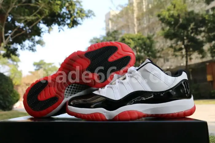 Authentic Air Jordan 11 Low “White Bred” 