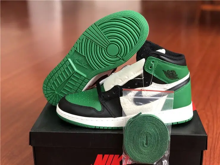 Authentic Air Jordan 1 High OG “Pine Green” GS 