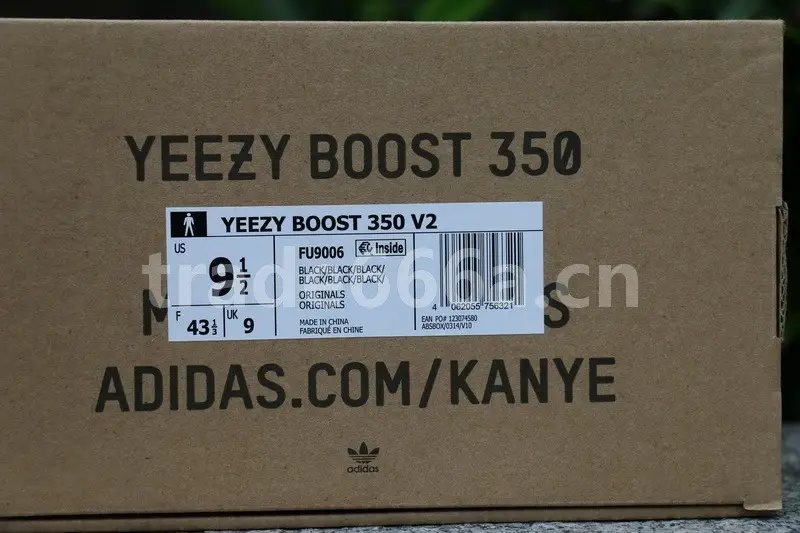 Authentic Yeezy Boost 350 V2 Black Static Non-Reflective 