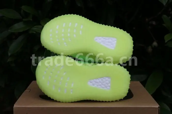 Authentic AD Yeezy 350 Boost V2 “Glow” kids shoes 