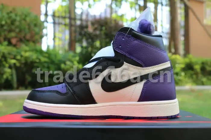 Authentic Air Jordan 1 “Court Purple”GS 