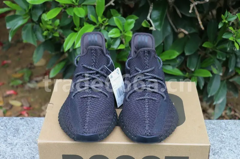 Authentic Yeezy Boost 350 V2 Black Static Non-Reflective 