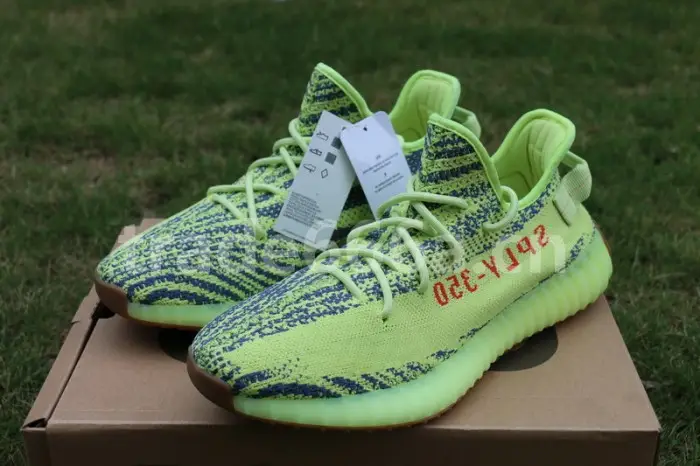 Authentic AD Yeezy 350 Boost V2 “Semi Frozen Yellow” DFECD237