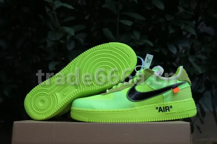 Authentic OFF-WHITE x Nike Air Force 1 “Volt” GS 