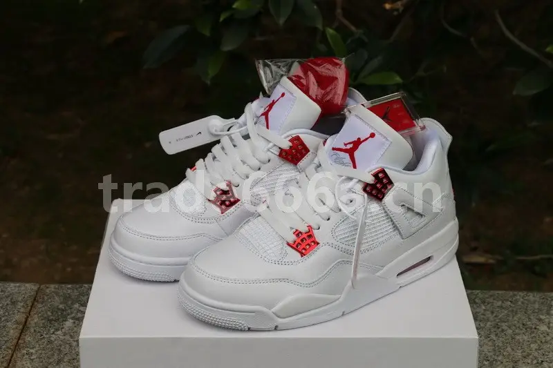 Authentic Air Jordan 4 “Red Metallic” 