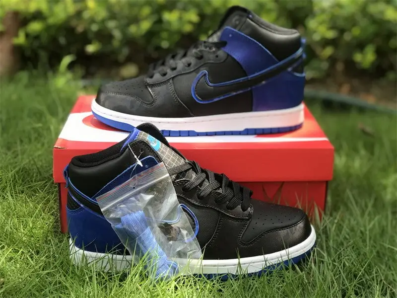 Authentic Nike Dunk High “Blue Camo” 