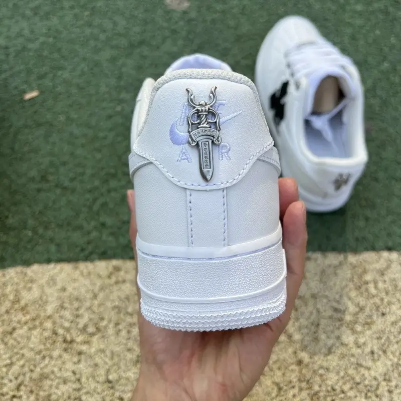 Authentic Chrome Heart x Air Force 1 Low White 