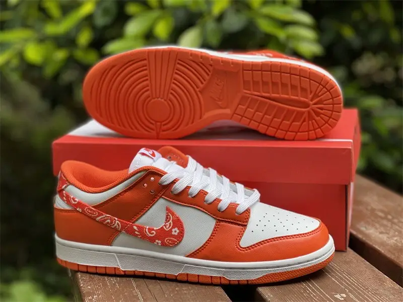 Authentic Nike Dunk Low “Orange Paisley” 