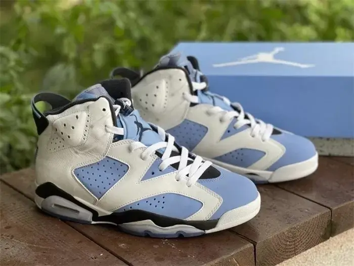 Authentic Air Jordan 6 UNC New 