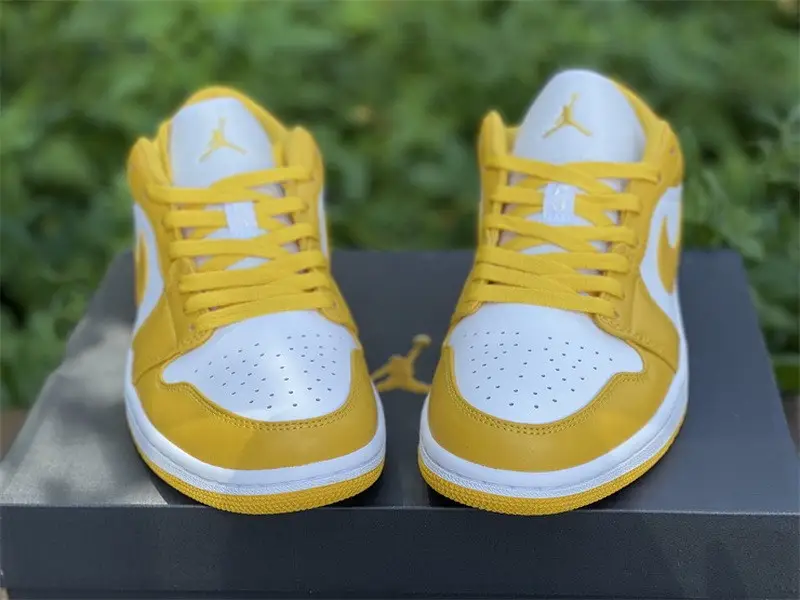 Authentic Air Jordan 1 Low White Pollen 