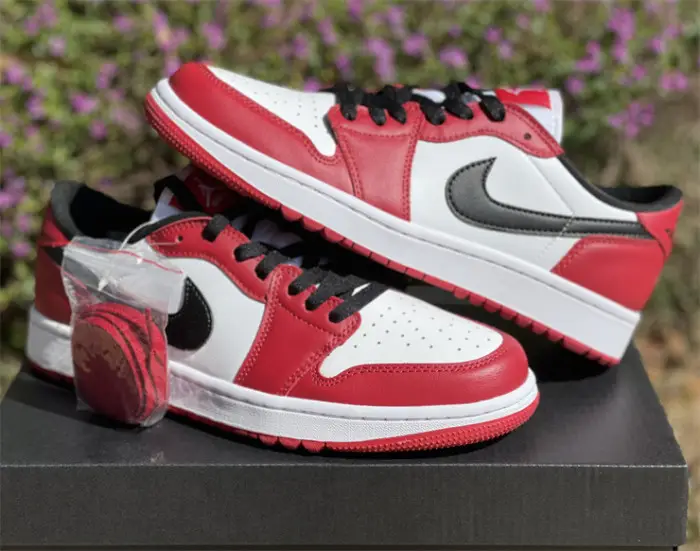 Authentic Air Jordan 1 Low Golf “Chicago” ECB2155