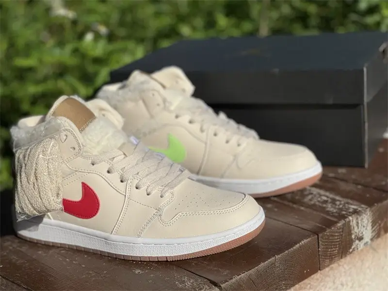 AuthenticAir Jordan 1 Mid Pearl White 