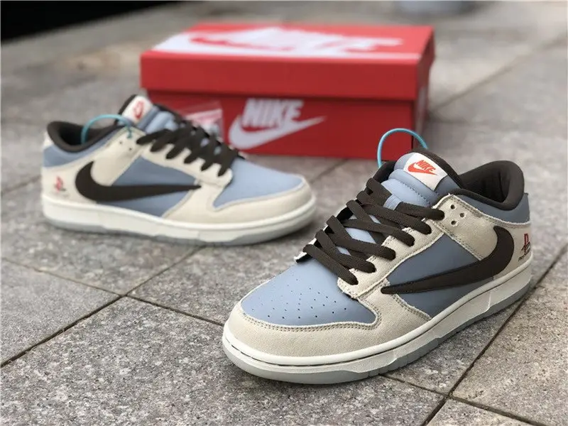 Authentic PlayStation x Travis Scott x Nike Dunk Low 