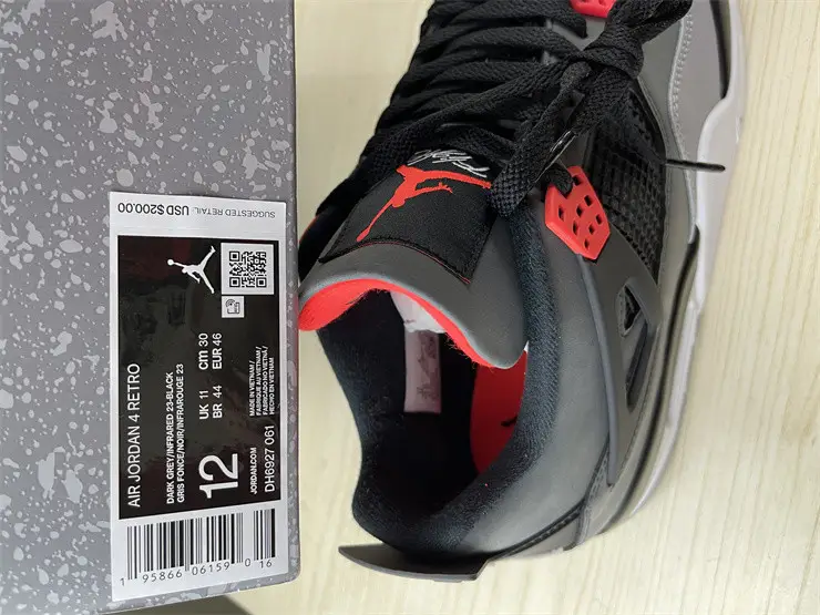 Authentic Air Jordan 4 “Infrared” 
