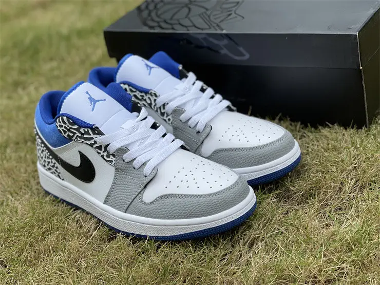 Authentic Air Jordan 1 Low True Blue 