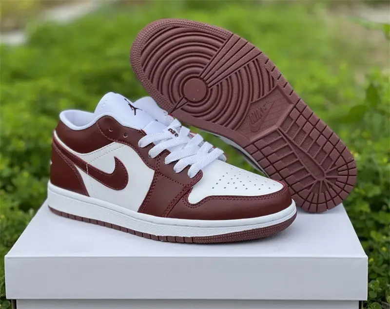 Authentic Air Jordan 1 Low Team Red GS 