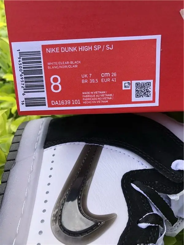 Authentic Slam Jam x Nike Dunk High Black 