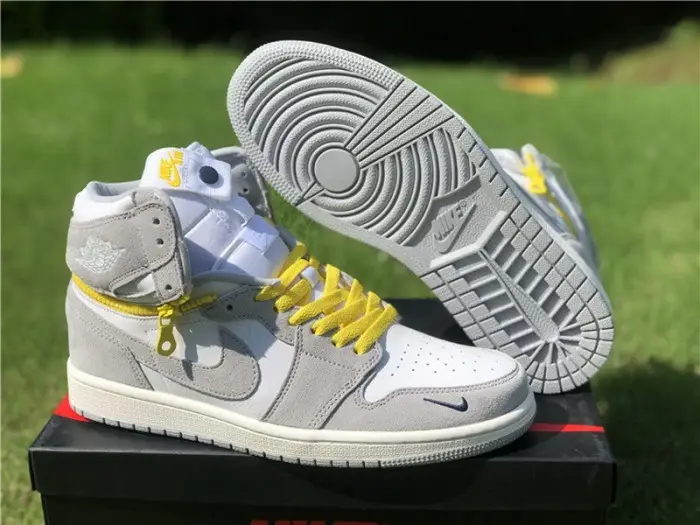 Authentic Air Jordan 1 Switch “Light Smoke Grey” 