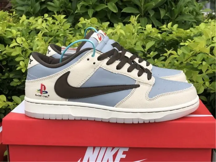 Authentic PlayStation x Travis Scott x Nike Dunk Low 