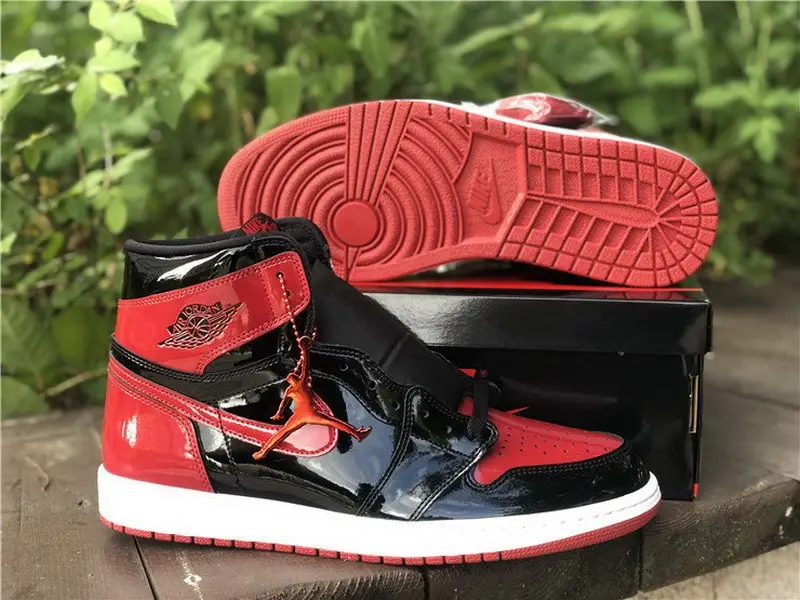 Authentic Air Jordan 1 High OG “Bred Patent” 