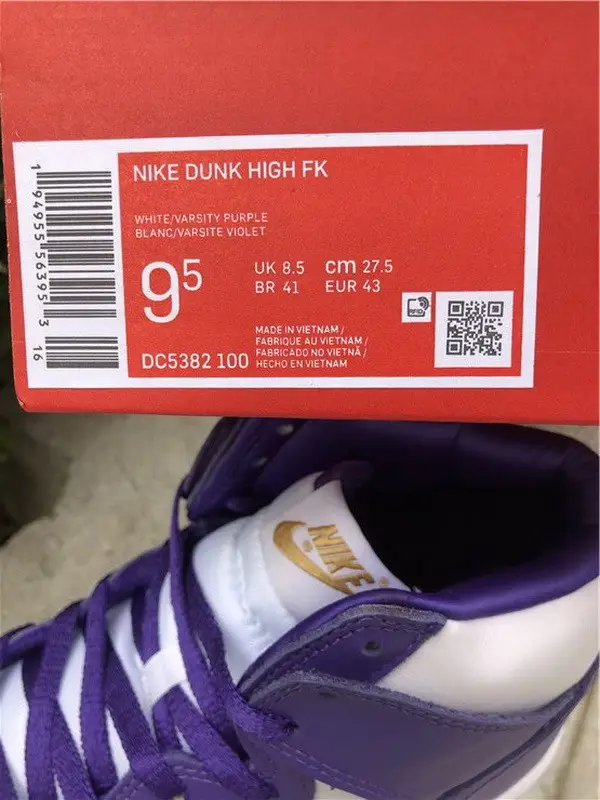 Authentic Nike Dunk High WMNS “Varsity Purple” 