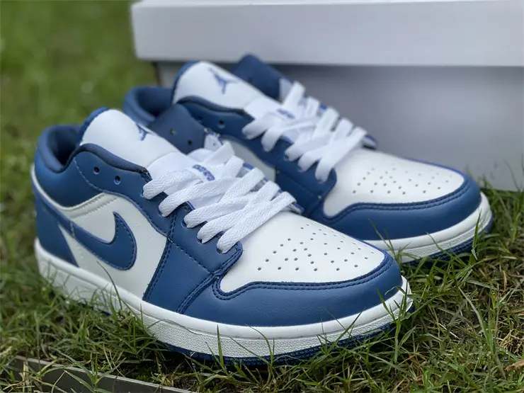 Authentic Air Jordan 1 Low “Marina Blue” 
