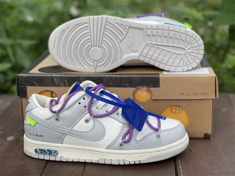Authentic OFF-WHITE x Nike Dunk Low “The 50” DM1602 107 