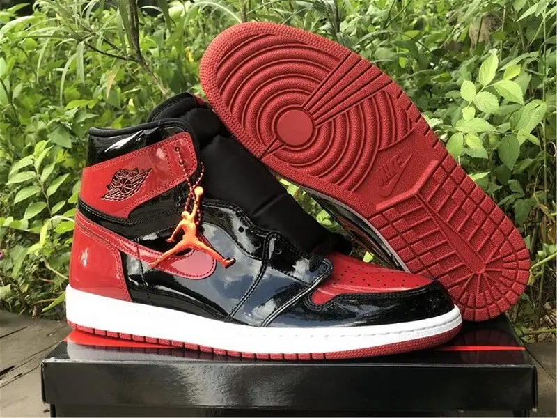 Authentic Air Jordan 1 High OG “Bred Patent” 