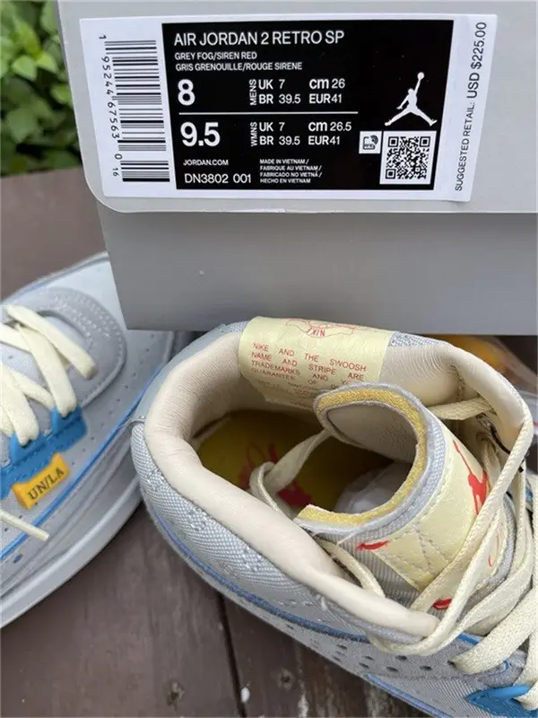 Authentic Union x Air Jordan 2 “Grey Fog” 
