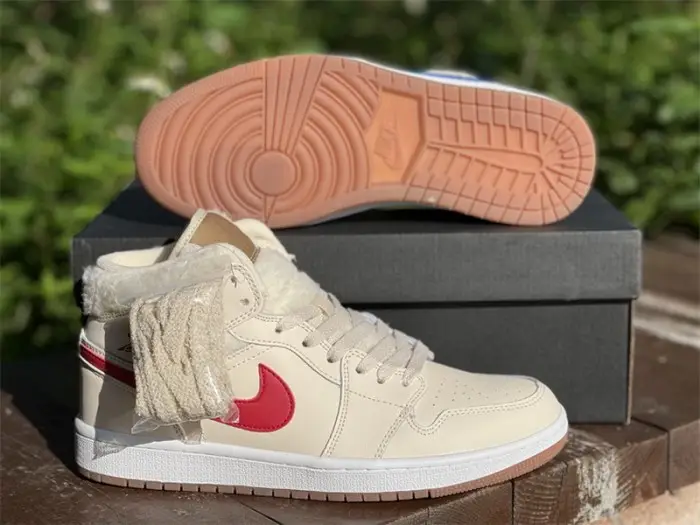 AuthenticAir Jordan 1 Mid Pearl White 