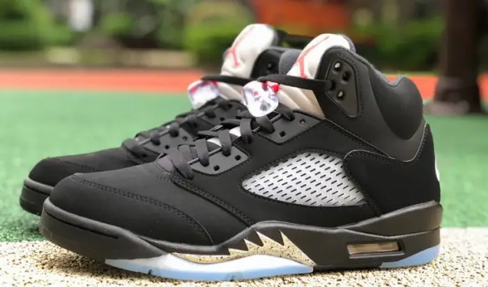 Authentic Air Jordan 5 OG Metallic Black(Restock) BDFB53