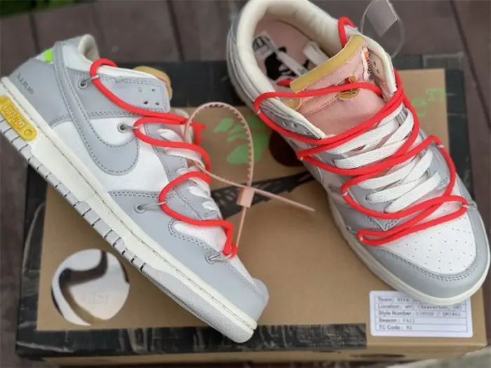 Authentic OFF-WHITE x Nike Dunk Low “The 50” DM1602 110 