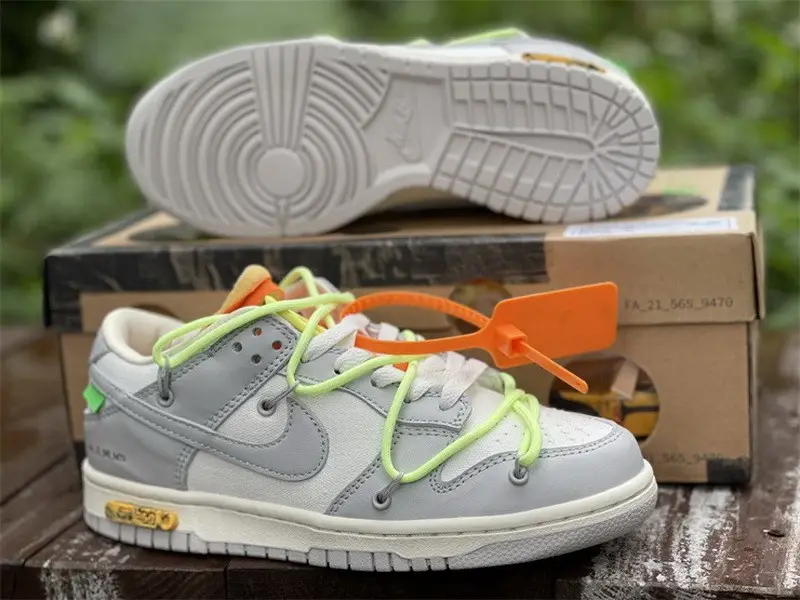 Authentic OFF-WHITE x Nike Dunk Low “The 50” DM1602 128 