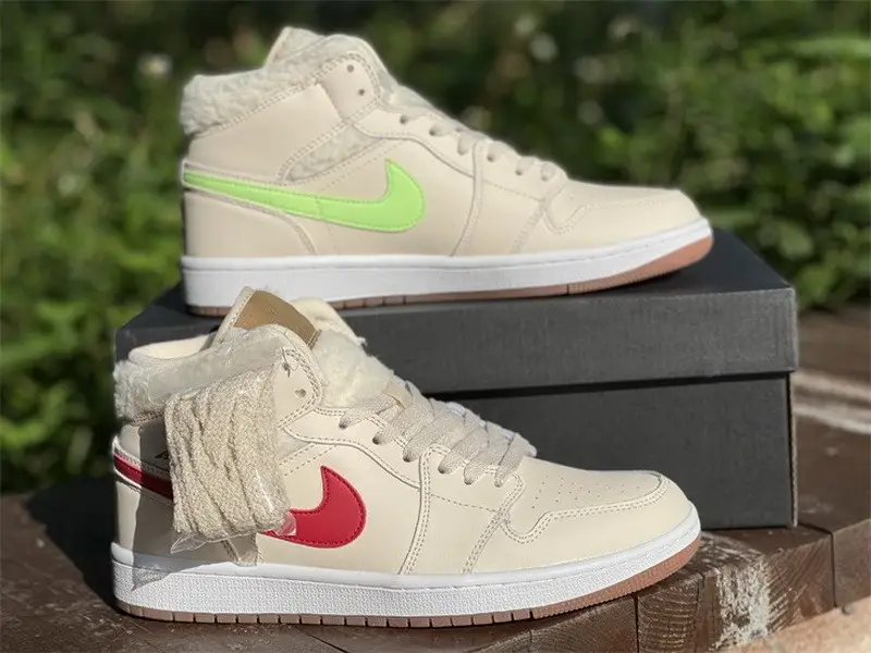 AuthenticAir Jordan 1 Mid Pearl White 