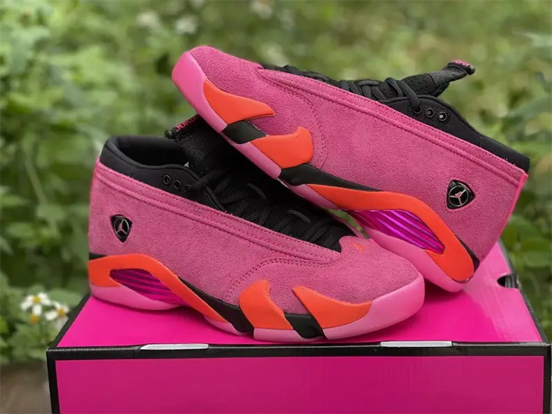 Authentic Air Jordan 14 Low “Shocking Pink” WMNS 